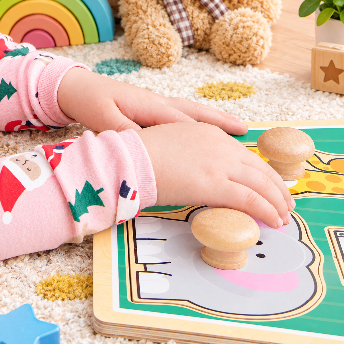 Jungle Friends Wooden Peg Puzzle