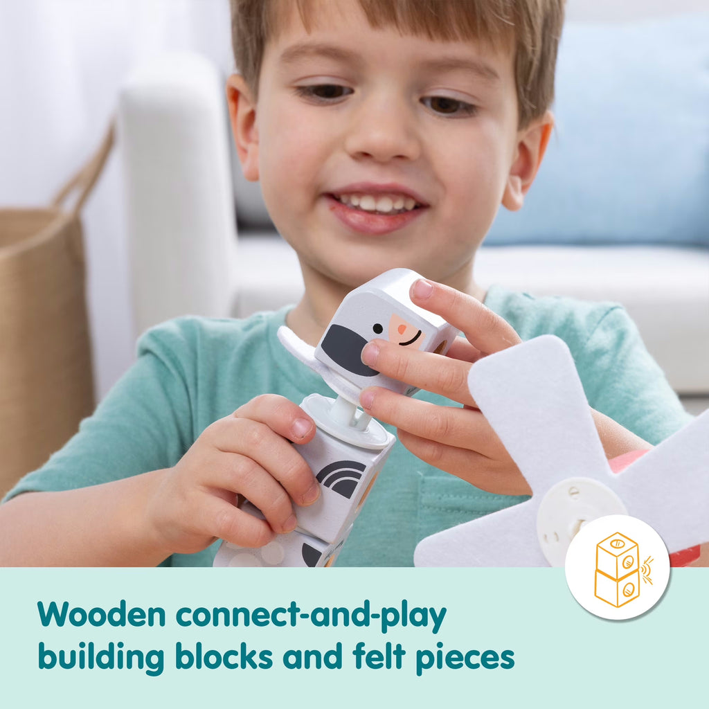 Farm Friends Wooden Building Blocks