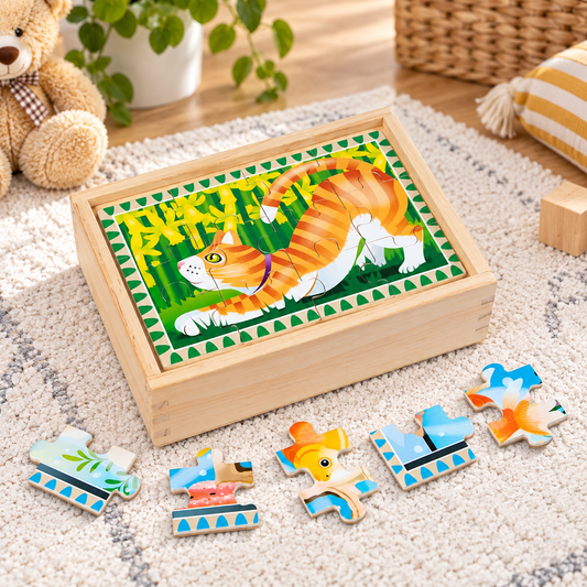 Pet Friends Wooden Puzzle Set