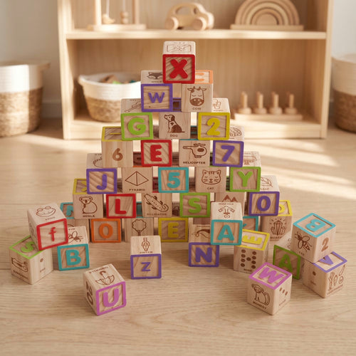 ABC Learning Wooden Blocks Set
