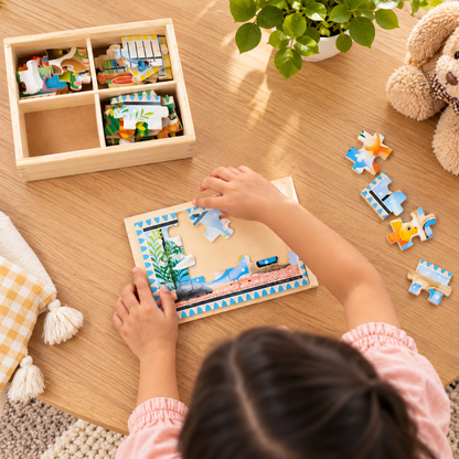 Pet Friends Wooden Puzzle Set