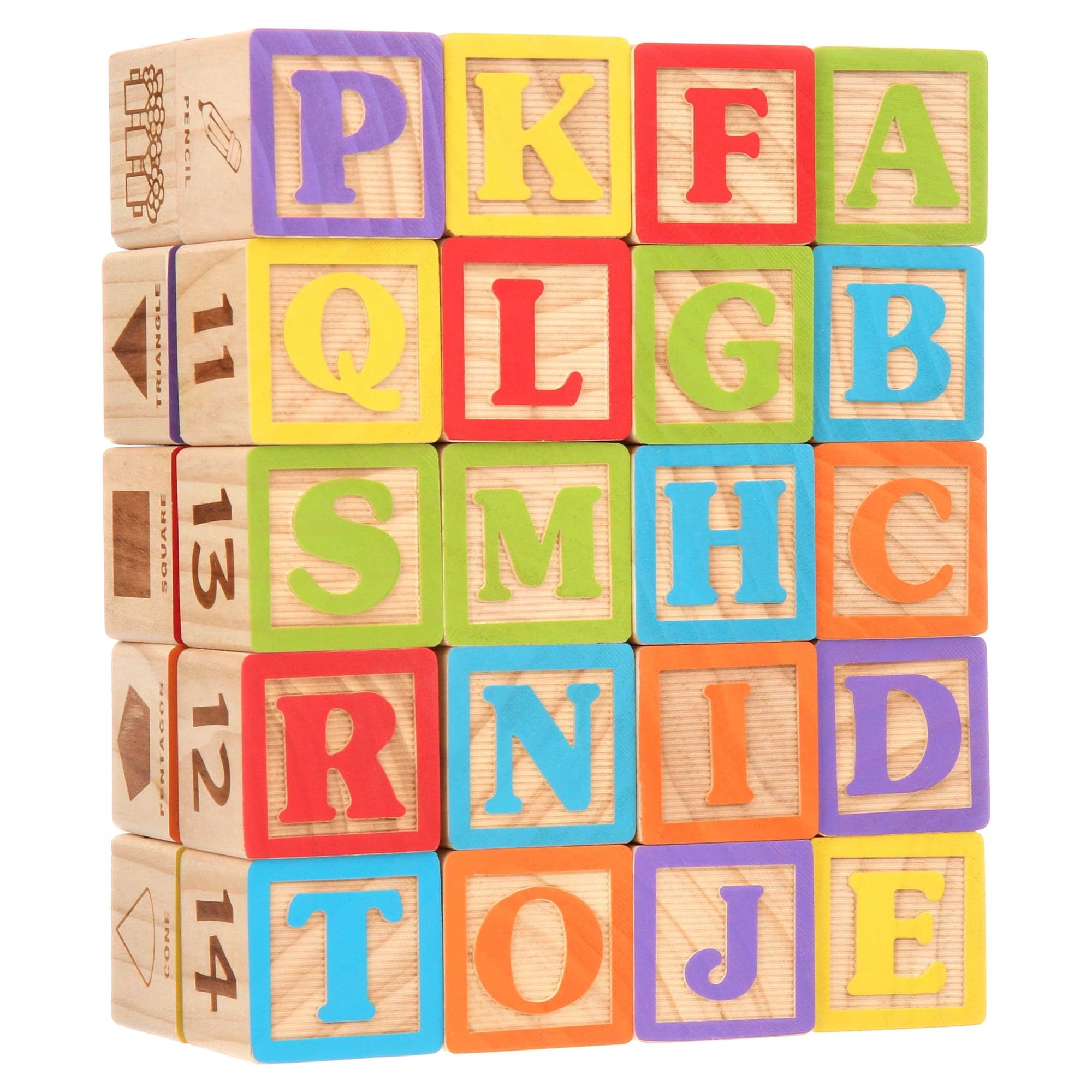 ABC Learning Wooden Blocks Set