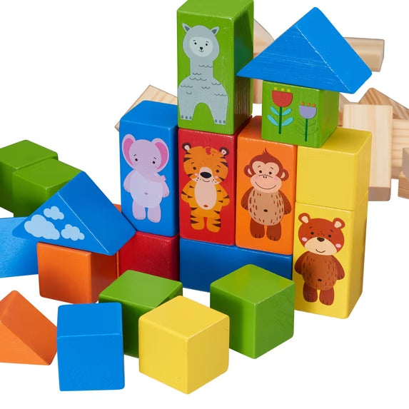 150-Piece Wooden Building Blocks Set