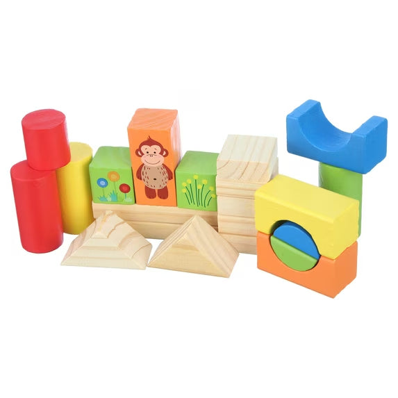 150-Piece Wooden Building Blocks Set
