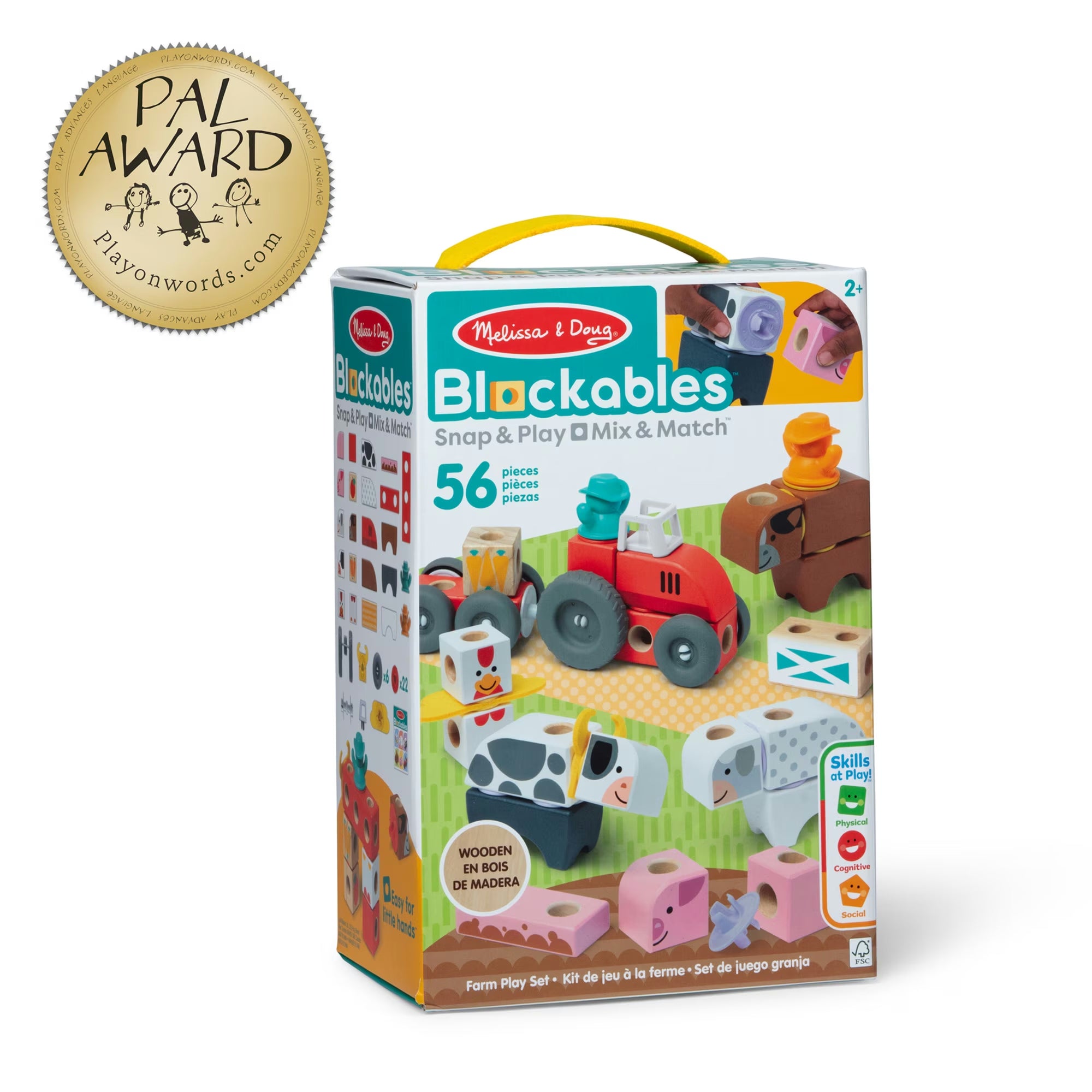 Farm Snap Play Wooden Blocks
