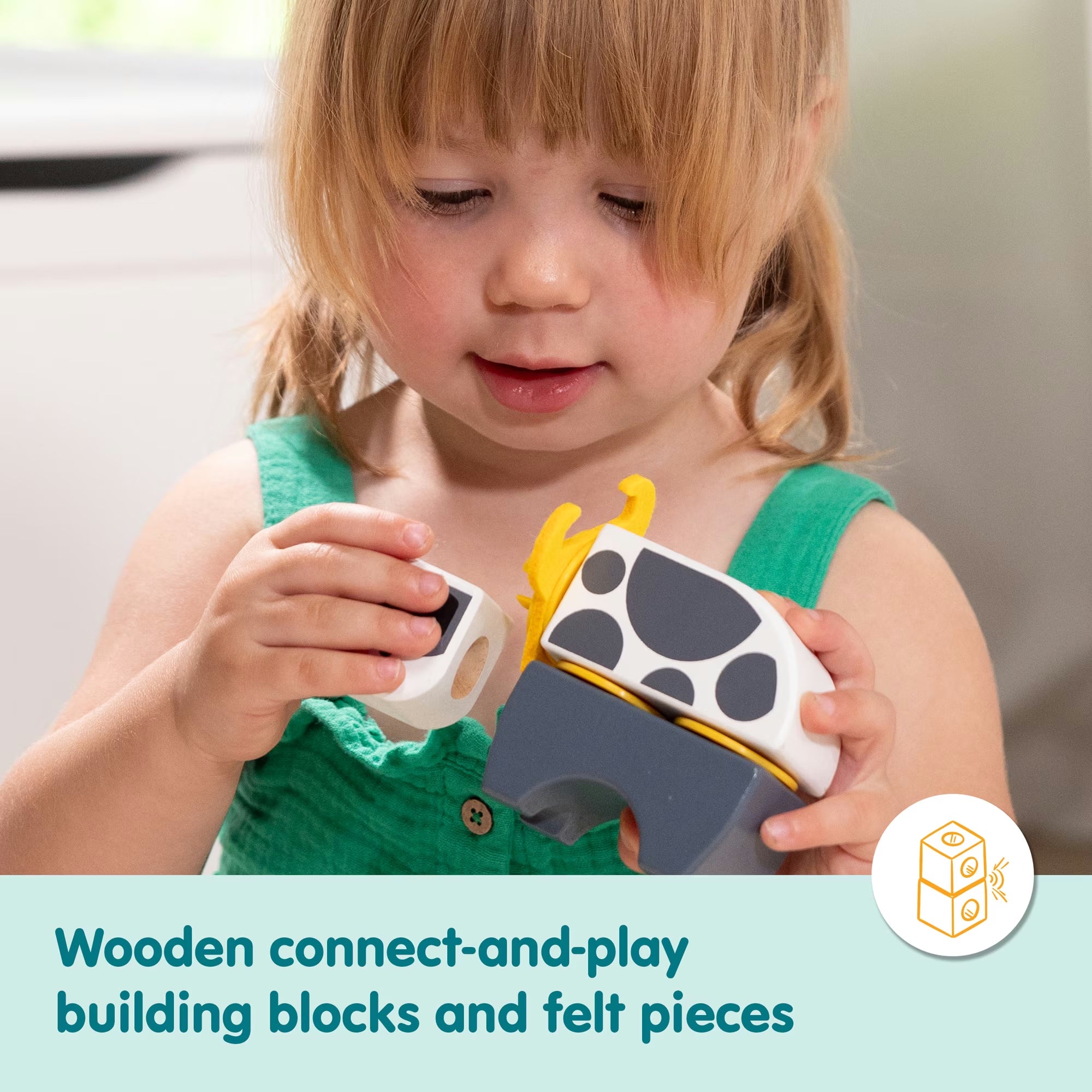Farm Snap Play Wooden Blocks