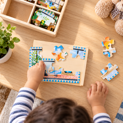Pet Friends Wooden Puzzle Set
