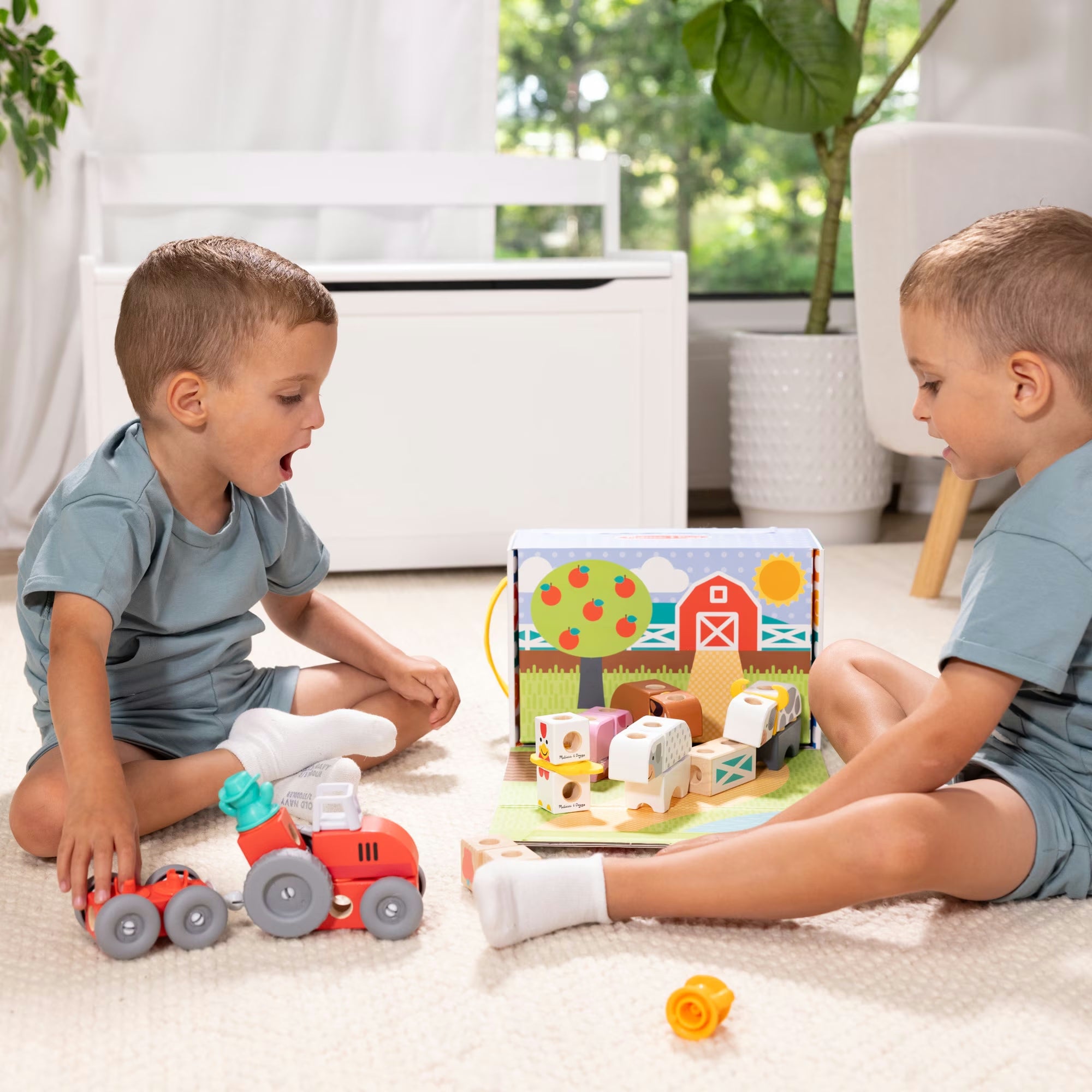 Farm Snap Play Wooden Blocks
