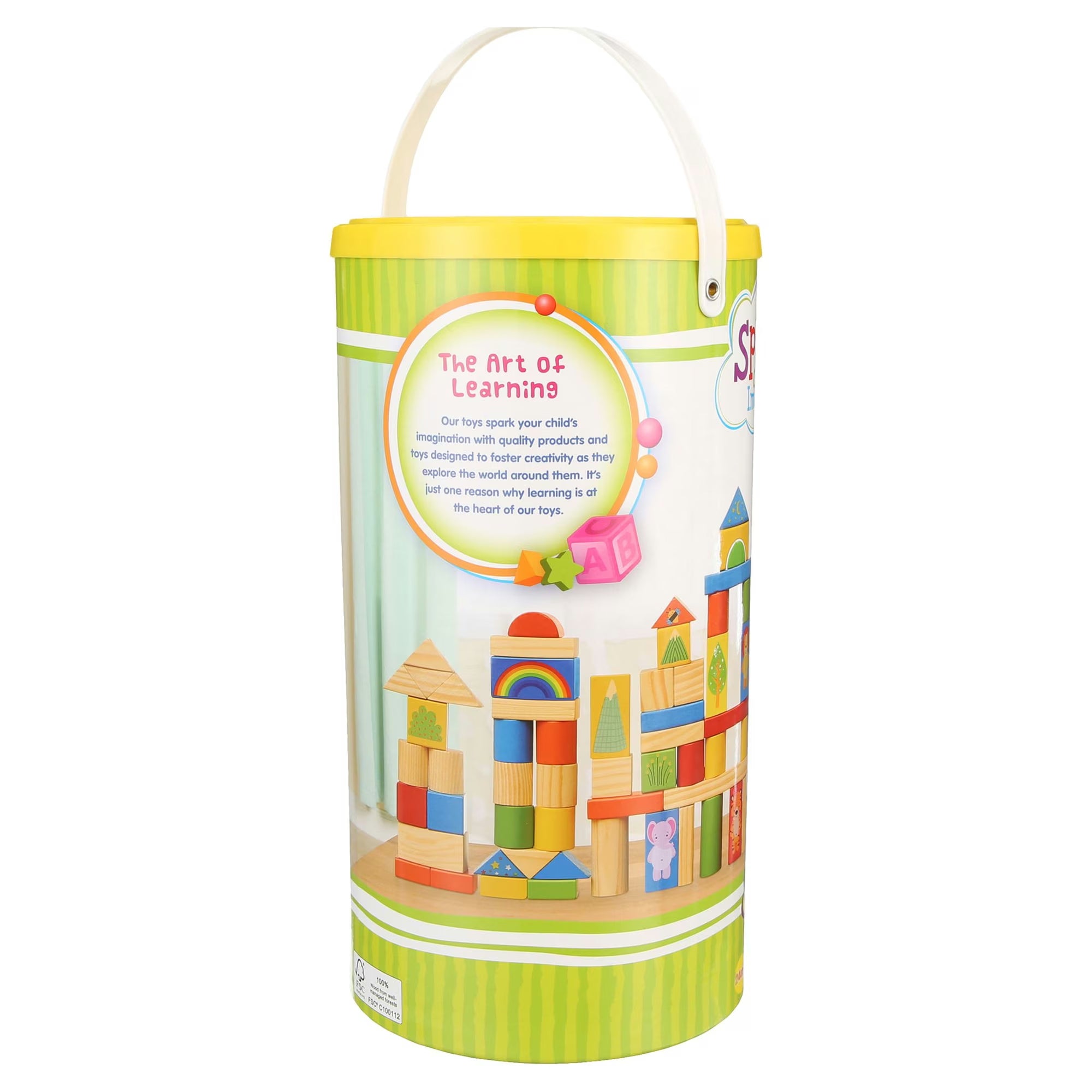 150-Piece Wooden Building Blocks Set