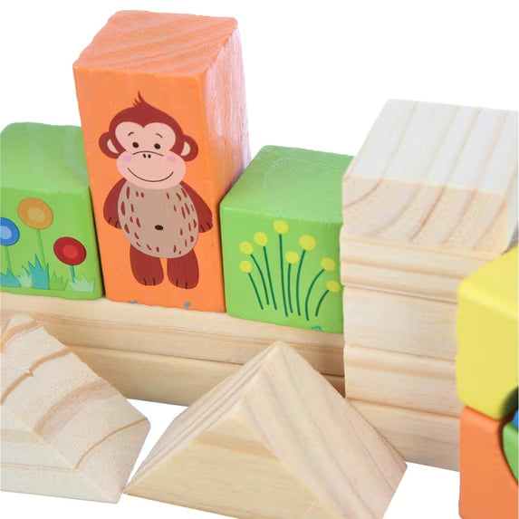 150-Piece Wooden Building Blocks Set