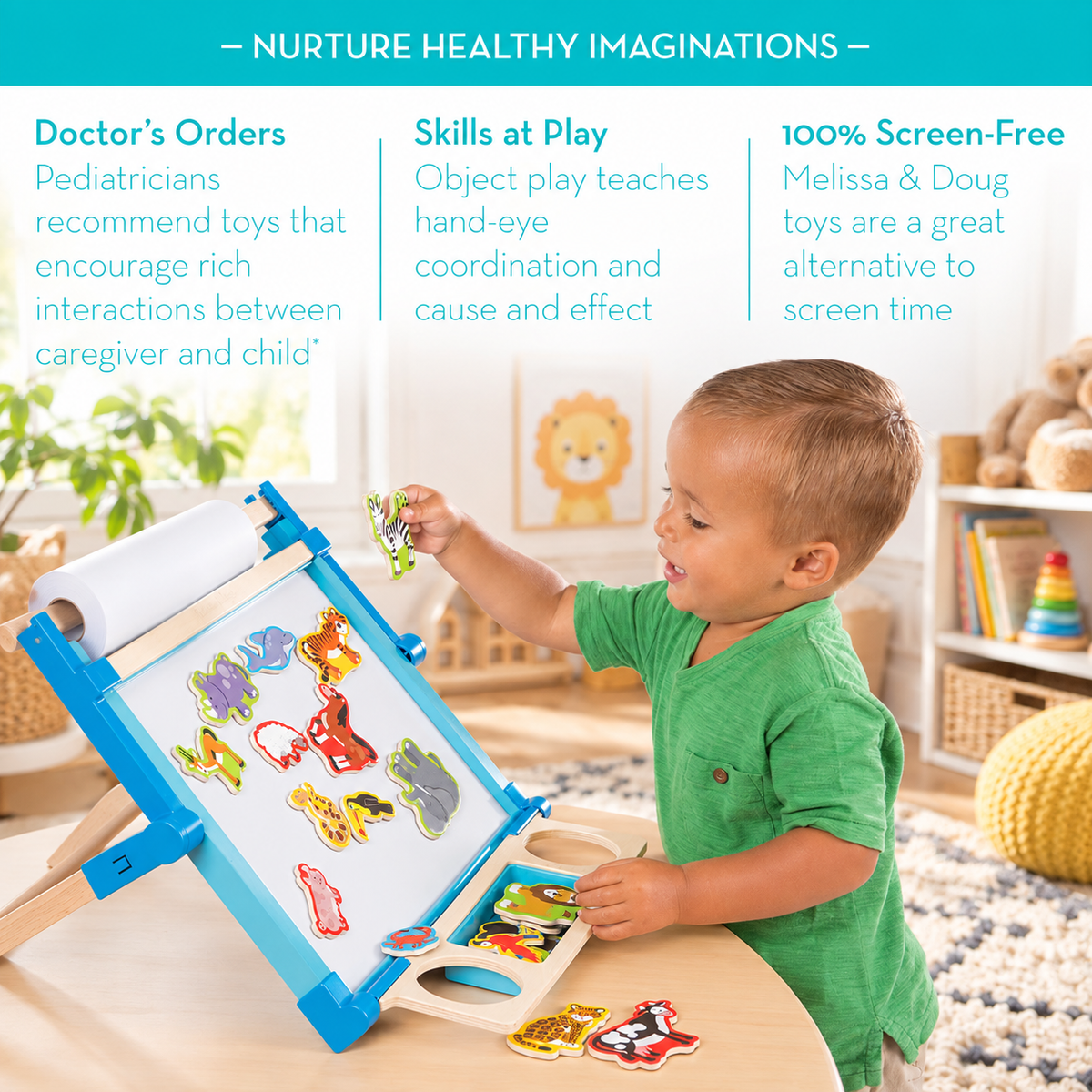 Wooden Animal Magnet Play Set