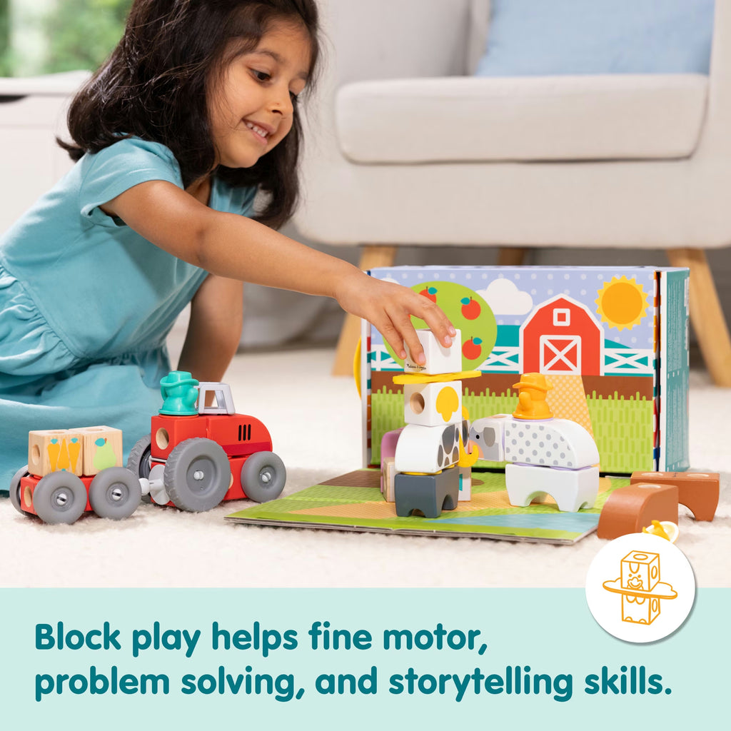 Farm Snap Play Wooden Blocks